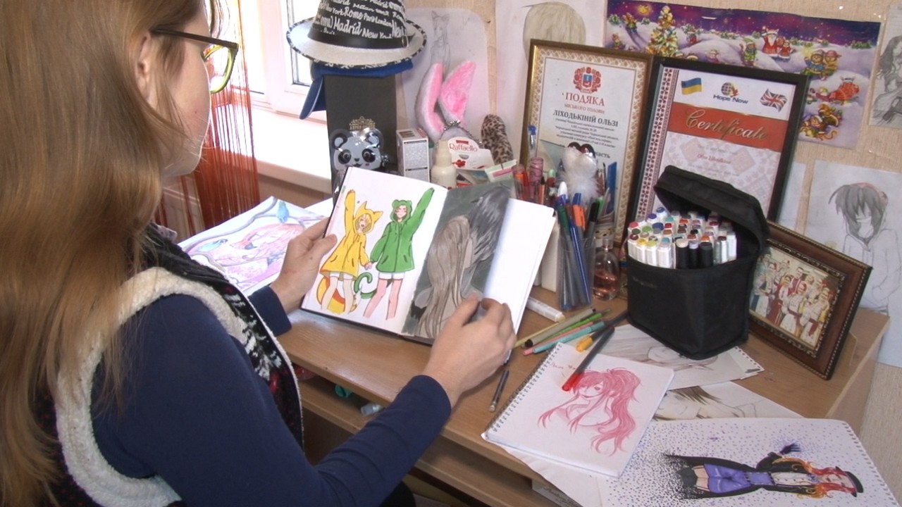 Комікси у японському стилі створює сімнадцятирічна черкащанка Ольга Ліходькіна